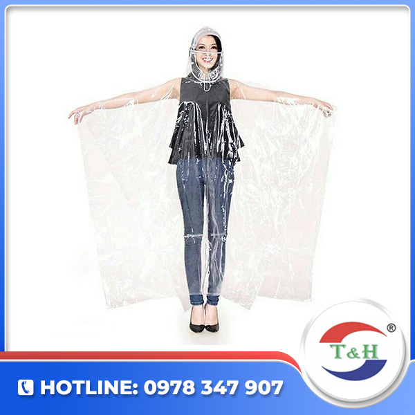 Áo mưa cánh dơi trong suốt